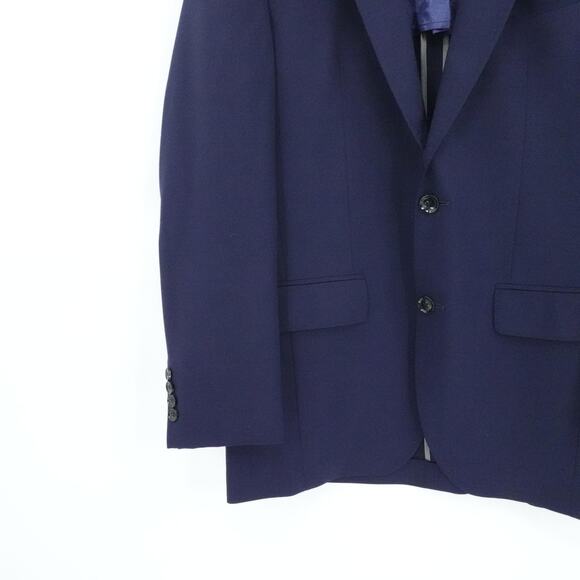 Ted Baker Blazer Mens 38 Regular Blue Wool Made in Italy Karl SPJ Jacket Suit - Picture 6 of 16